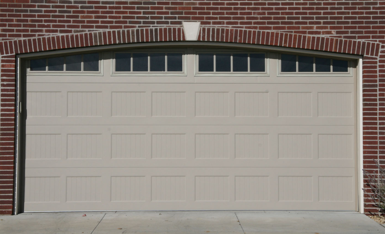 a photo new replace garage door